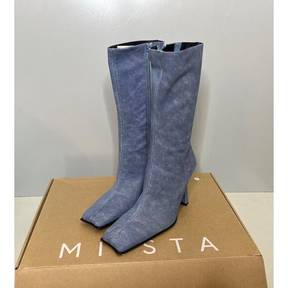 MIISTA Noor Denim Heel Boots Size 36 - Picture 3 of 9